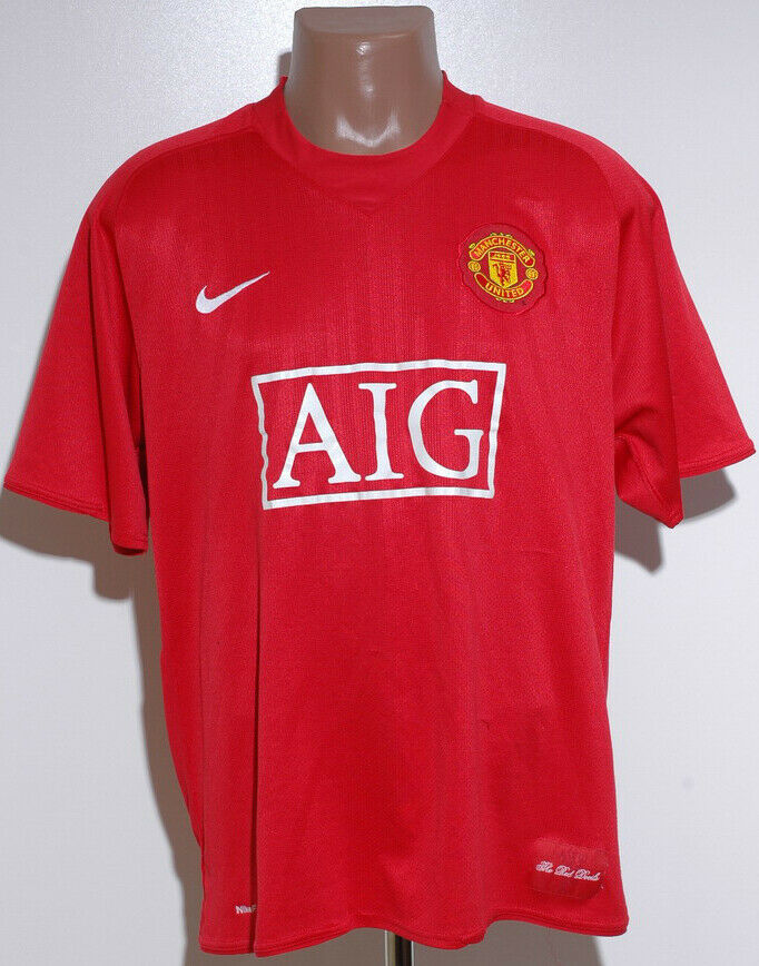 Manchester united 07 08 home shirt a