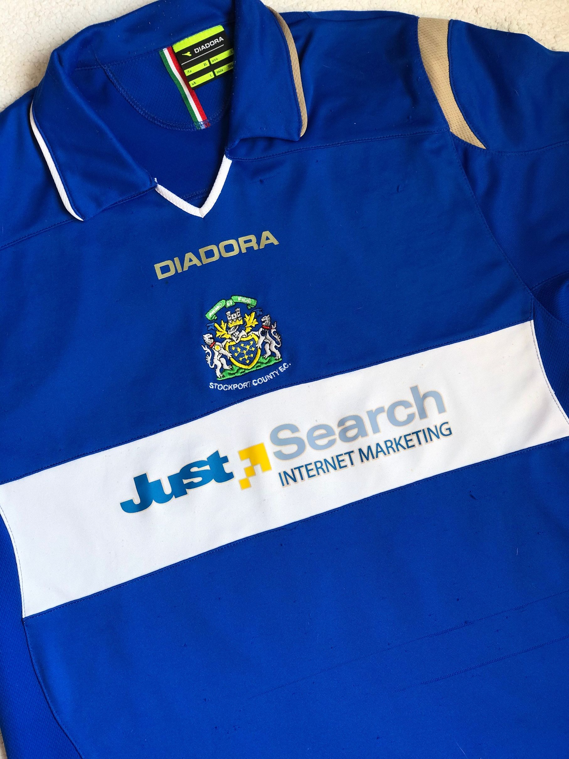 Stockport County 07 08 home shirt b