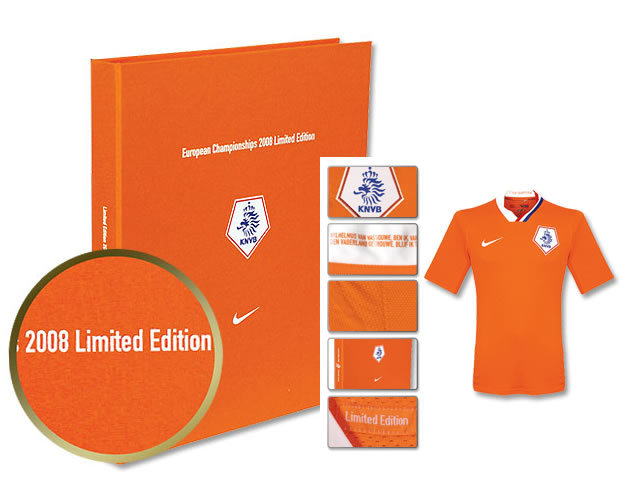 The authentic player version of the Holland football shirt in limited edition quantity of 2008 pieces are released worldwide