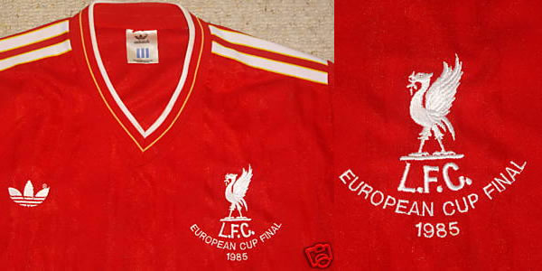 Liverpool FC Match worn 1985 European Cup Final Shirt Liverpool FC Match worn 1985 European Cup Final Shirt