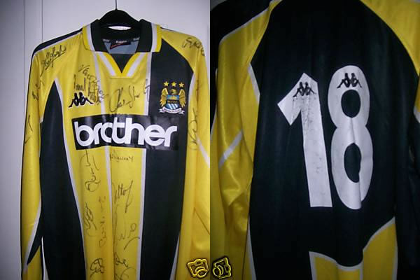 Rare Manchester City 97/98 Kappa Player's Shirt Rare Manchester City 97/98 Kappa Player's Shirt