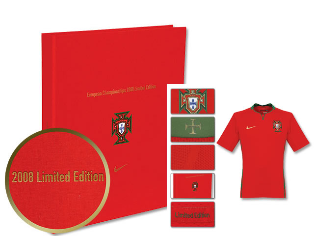 The authentic player version of the Portugal football shirts in limited edition quantity of 2008 pieces are released worldwide