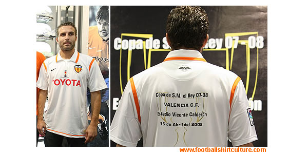 Valencia 2008 Copa del Rey Final Nike kit Valencia 2008 Copa del Rey Final Nike kit