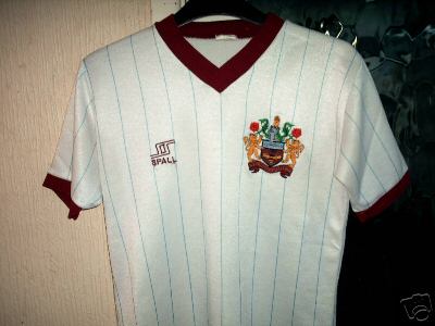 BURNLEY Vintage White Away Shirt 1982 Spall MEGA RARE