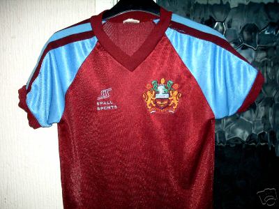 BURNLEY Vintage Home Shirt 1983 Spall Sports MEGA RARE