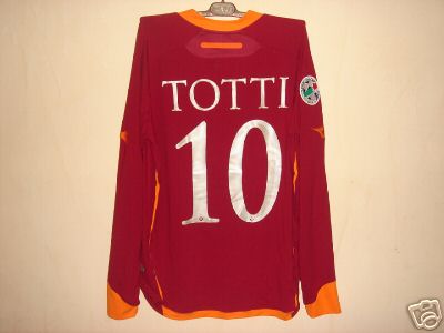 ROMA MATCH "WORN" SHIRT TOTTI LS "SPONSOR PEPSI" DIRTY! ROMA MATCH "WORN" SHIRT TOTTI LS "SPONSOR PEPSI" DIRTY!