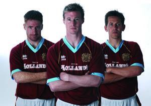 In a return to tradition, the new shirt is accompanied by white shorts with claret trim down both sides. The socks will also be white, with claret and blue trim. In a return to tradition, the new shirt is accompanied by white shorts with claret trim down both sides. The socks will also be white, with claret and blue trim.