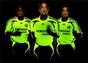 new Chelsea away adidas kit 0708 new Chelsea away adidas kit 0708