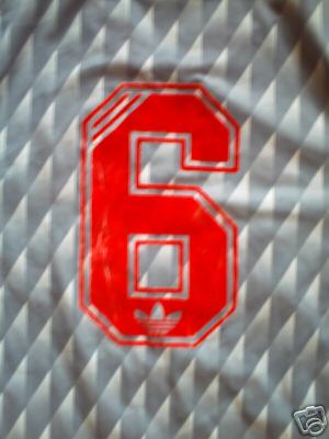 Genuine Number 6 'Candy' Liverpool Shirt from 90's Genuine Number 6 'Candy' Liverpool Shirt from 90's