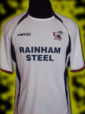 The away shirt will be predominately white with navy and claret trim. As per the last three seasons, the kits will be manufactured by Carlotti