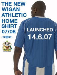 Be the first to see the first view of the new shirt which your Latics favourites will be wearing next season. The graphic here reveals some stripes to the rear of the shirt and a release date of 14th June.