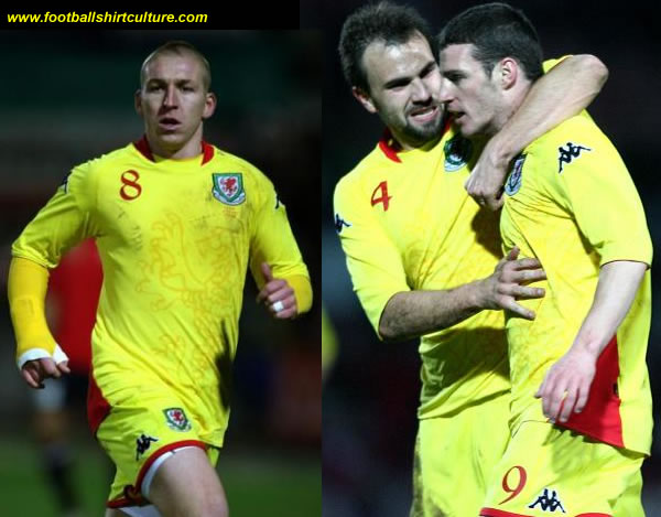 This is the new Wales 08/09 away kit made by kappa. The kit was first worn in the match agains Norway.