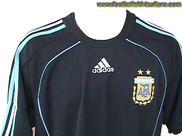 This seems to be the new Argentina away shirt for the 08/09 season made by Adidas. It's not officialy out yet, but it looks like this is it This seems to be the new Argentina away shirt for the 08/09 season made by Adidas. It's not officialy out yet, but it looks like this is it