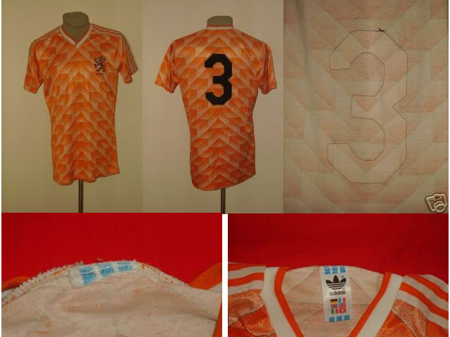 Holland 1988 EC home-shirt worn/issued playershirt #3 Holland 1988 EC home-shirt worn/issued playershirt #3