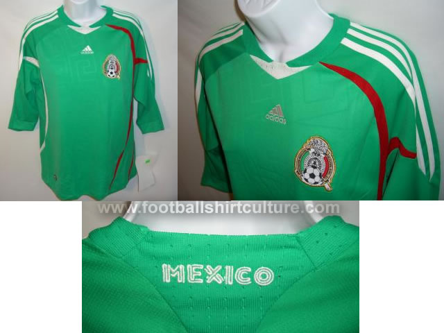 There are pictures on the web of this new green mexico shirt for the 08/09 season made by Adidas. Mexico recently decided to change their home colour to white , so probably this version was already finished before that. Could this be the new Mexico 3rd away shirt? There are pictures on the web of this new green mexico shirt for the 08/09 season made by Adidas. Mexico recently decided to change their home colour to white , so probably this version was already finished before that. Could this be the new Mexico 3rd away shirt?