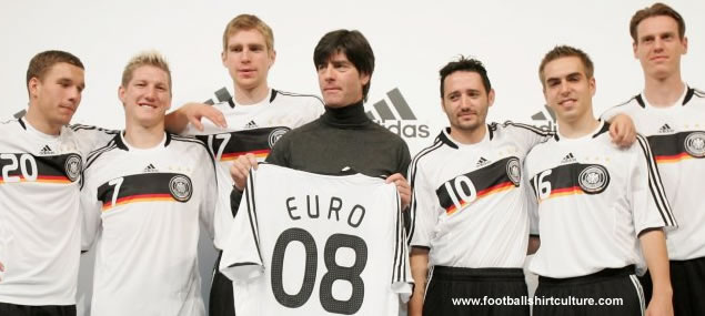 New Germany home shirt euro 2008 by adidas