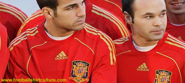 New spain home kit 08/09 by adidas