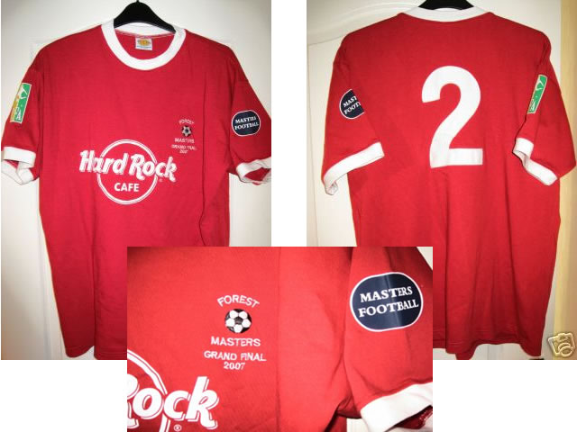 Rare Nottingham Forest Masters Shirt- Final Match Worn Rare Nottingham Forest Masters Shirt- Final Match Worn