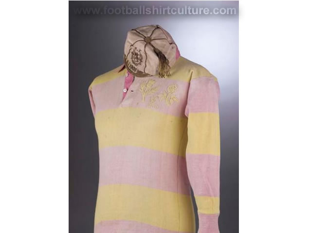 Perhaps the most noteable occasion the Rosebery colours were worn was in 1900. Scotland defeated England 4-1. Lord Rosebery told the Scotland captain Jacky Robertson, "I have never seen my colours so well sported since Ladas won the Derby." Queen&rsquo;s Park&rsquo;s Robert S. McColl (who went on to set up a chain of sweet shops, earning the nickname &rsquo;Toffee Bob&rsquo;) scored a hat-trick. 