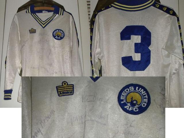 RARE 1980-81 LEEDS UTD MATCH WORN SHIRT SIGNED RARE 1980-81 LEEDS UTD MATCH WORN SHIRT SIGNED