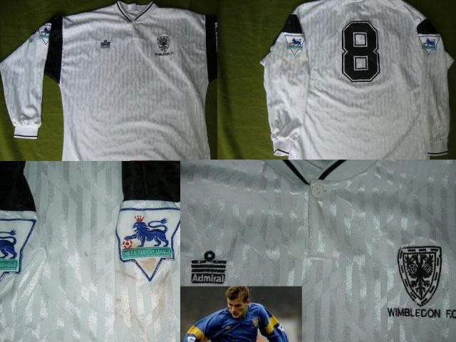 Wimbledon FC MATCH WORN 1992-93 shirt #8 Robbie Earl Wimbledon FC MATCH WORN 1992-93 shirt #8 Robbie Earl
