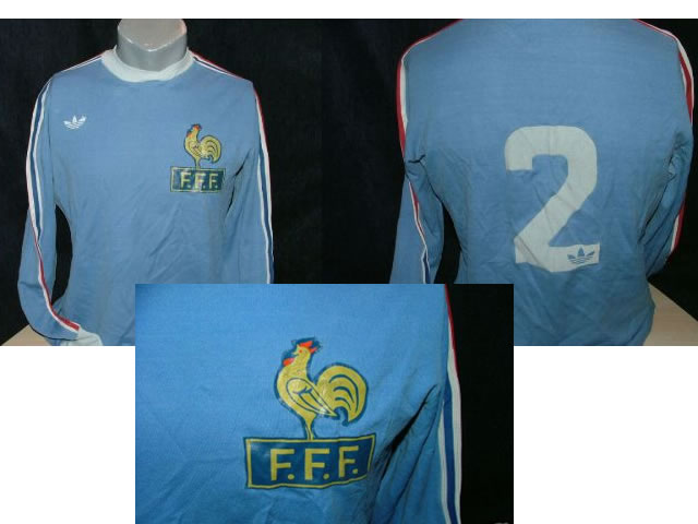 FRANCE VINTAGE ADIDAS FOOTBALL PLAYER SHIRT