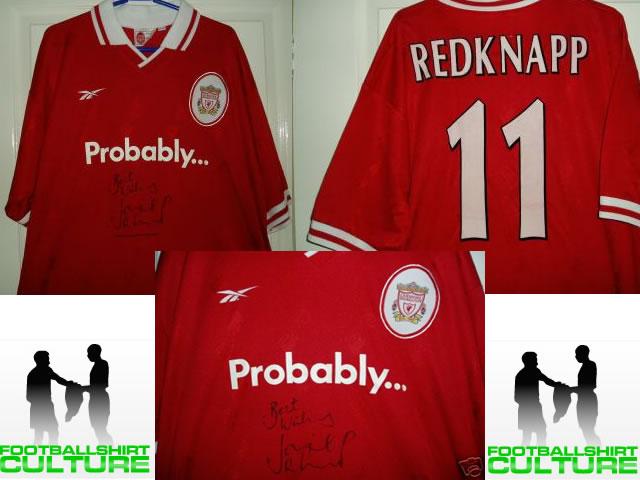 RARE LIVERPOOL FC MATCH SHIRT 96-98 JAMIE REDKNAPPS "PROBABLY" MATCH SHIRT FOR EUROPEAN GAME RARE LIVERPOOL FC MATCH SHIRT 96-98 JAMIE REDKNAPPS "PROBABLY" MATCH SHIRT FOR EUROPEAN GAME