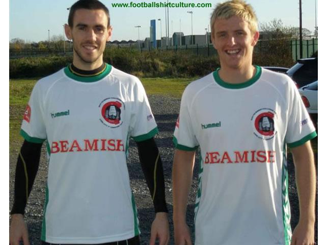 The white and green jersey, which will be worn by Damien Richardson's side in the FAI Ford Cup decider on sunday in the RDS, is the first to feature the clubs new crest and also features Hummel's signature chevrons on both sides. The white and green jersey, which will be worn by Damien Richardson's side in the FAI Ford Cup decider on sunday in the RDS, is the first to feature the clubs new crest and also features Hummel's signature chevrons on both sides.