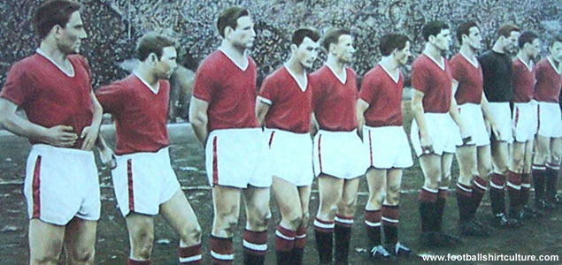 The Busby Babes before the game at Red Star Belgrade in the European Cup, the last time they were to play together The Busby Babes before the game at Red Star Belgrade in the European Cup, the last time they were to play together