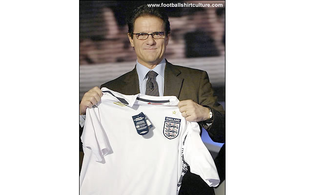 The sportswear manufacturer wanted as much involvement as possible from Capello in their unveiling of the red strip, likely to be at England's Grove Hotel base in Hertfordshire, especially given the super hard sell required following the failure to qualify for Euro 2008 The sportswear manufacturer wanted as much involvement as possible from Capello in their unveiling of the red strip, likely to be at England's Grove Hotel base in Hertfordshire, especially given the super hard sell required following the failure to qualify for Euro 2008