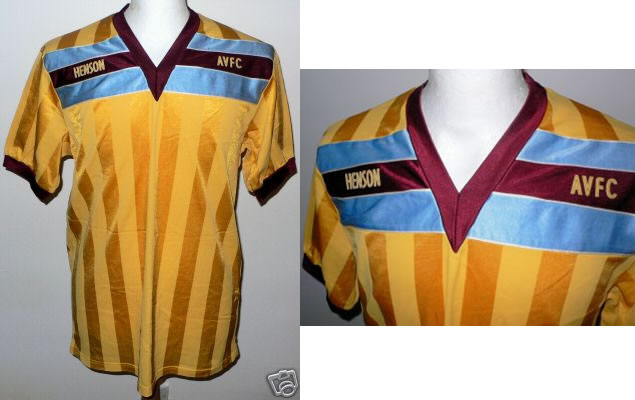 Vintage Henson Aston Villa Away Football Shirt 85-86