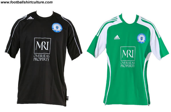 Peterborough United away and 3rd shirts by adidas for 08/09