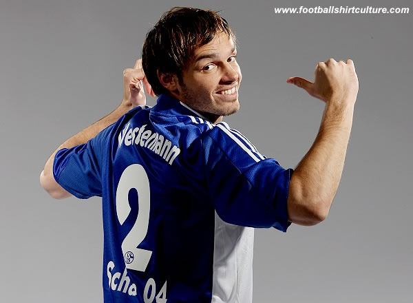 Schalke 04 unveiled their new 08/10 home shirt made by adidas The new home kit will be used for the next two seasons Schalke 04 unveiled their new 08/10 home shirt made by adidas The new home kit will be used for the next two seasons