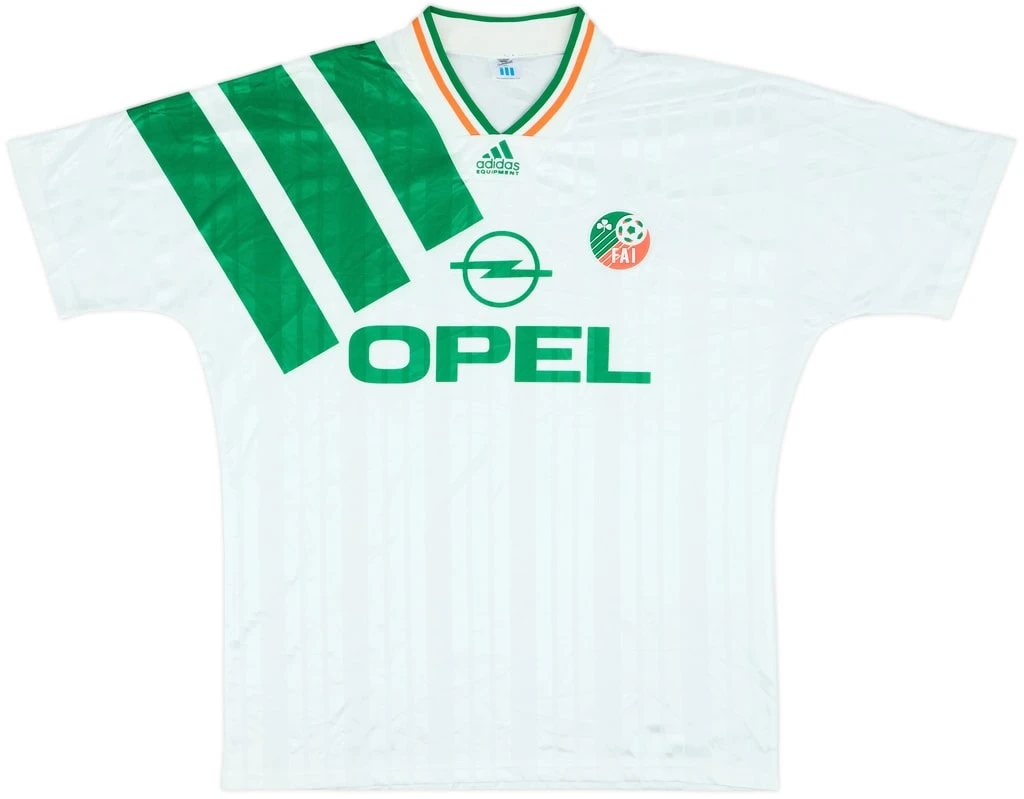 Ireland 1992-94 Away Shirt &middot; Adidas Equipment Design From Ireland&rsquo;s Successful Qualification Campaign