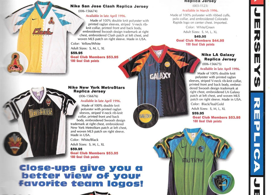 1996 Eurosport (soccerdotcom) Catalogue Pages #vintagefootball #mls #nikesoccer