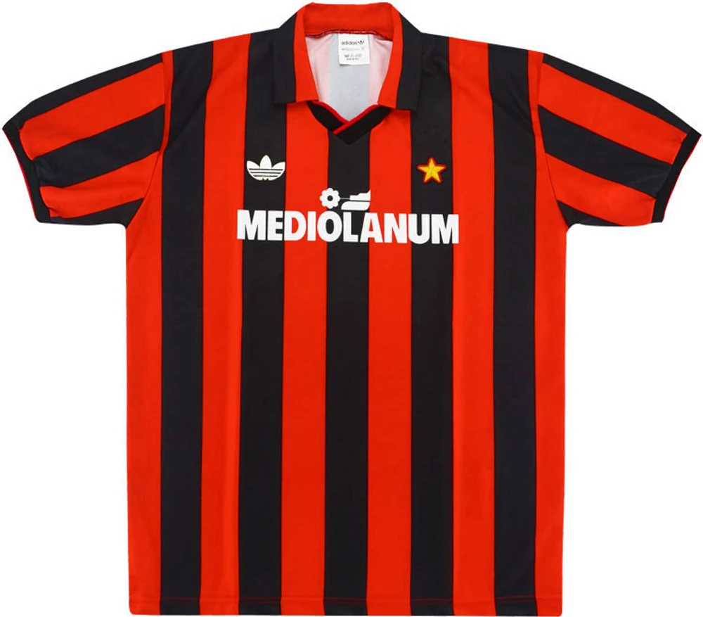 AC Milan 1990-91 Home Shirt #Acmilan #forzamilan #adidasfootball #shirtcollector