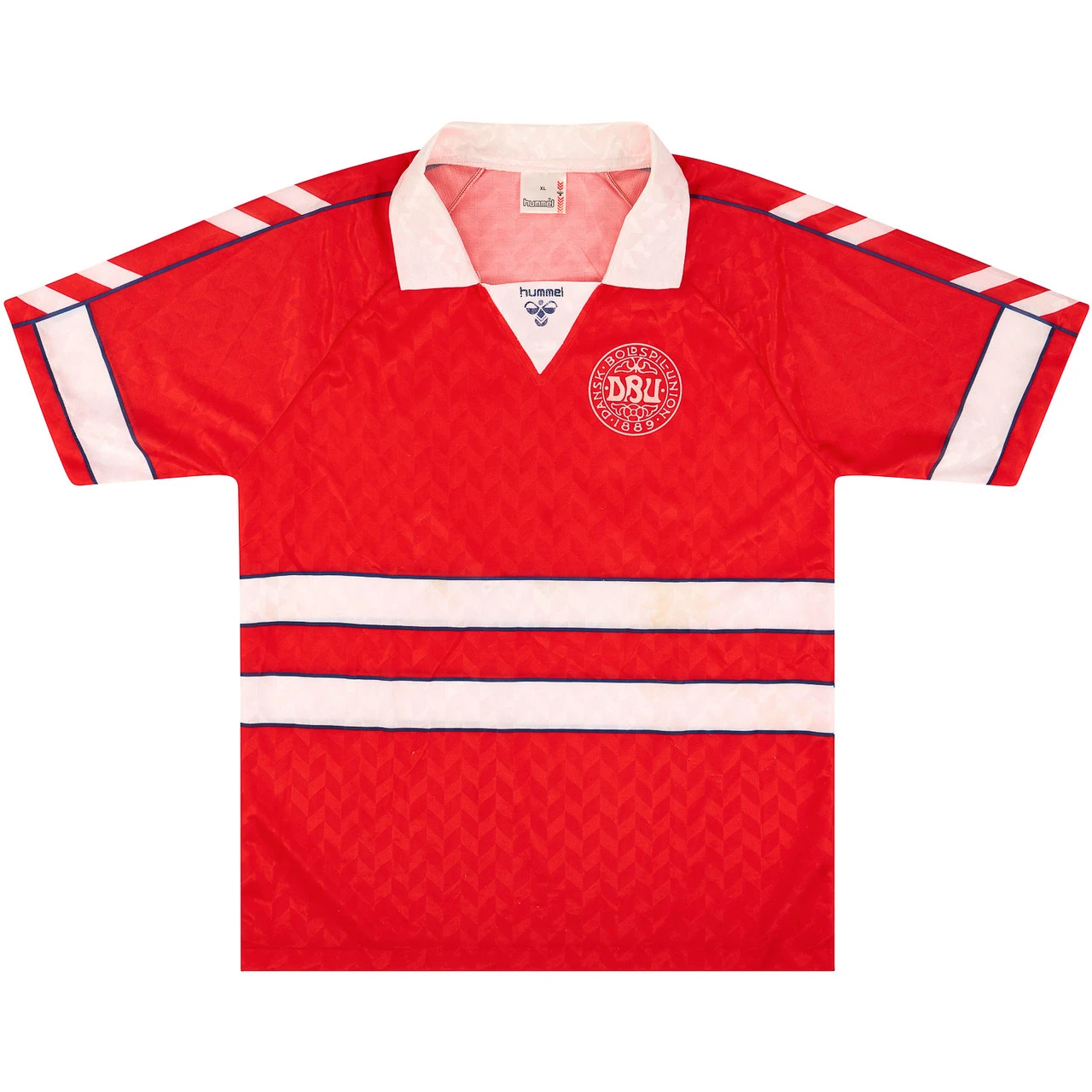 Denmark 1988-90 Match Issue Home Shirt