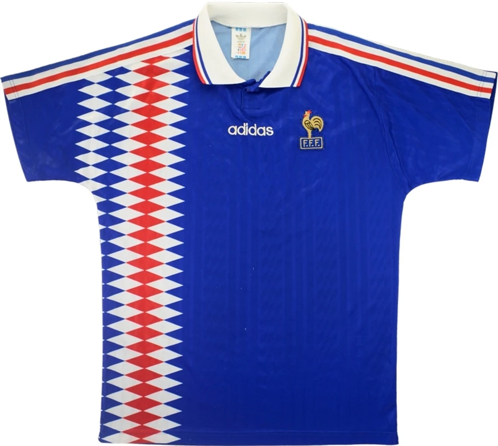 France 1994-96 Home Shirt #fff #france #adidasfootball #shirtcollector