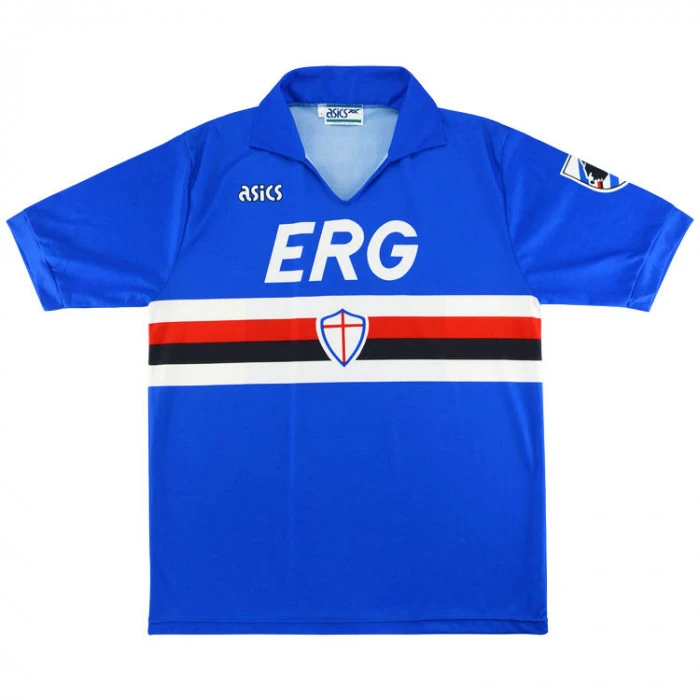 Sampdoria 1991-92 Home Shirt #Sampdoria #Samp #shirtcollector