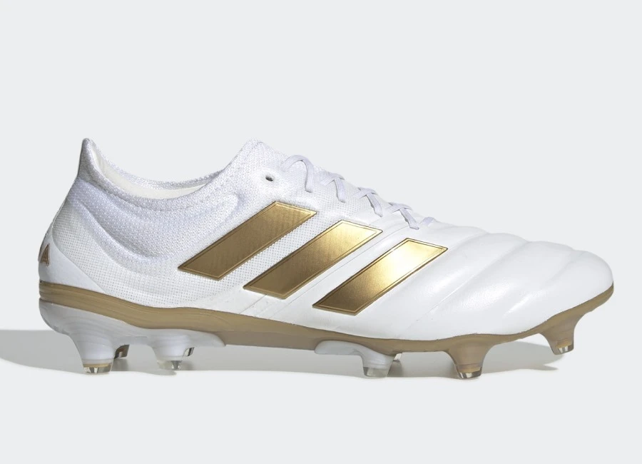 Adidas Copa 19.1 FG Input Code - Cloud White / Gold Met / Football Blue #Adidasfootball #footballboots #adidassoccer