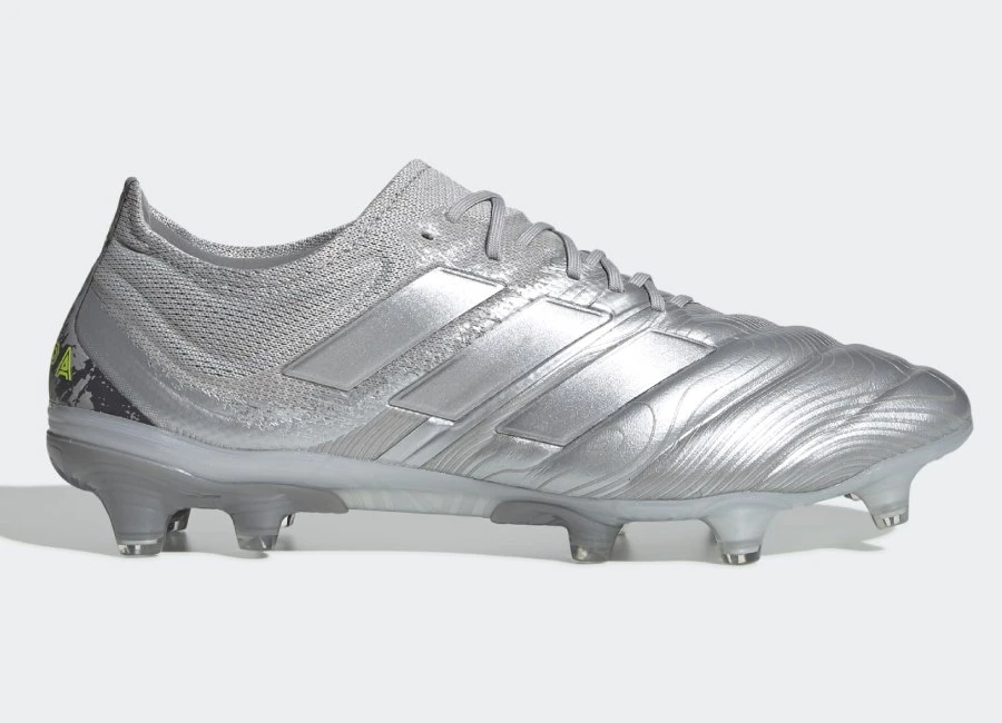 Adidas Copa 20.1 Encryption - Silver Met / Silver Met / Solar Yellow #footballboots #adidasfootball #EncryptionPack