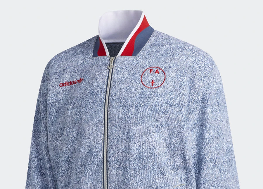 Adidas FA WC94 Jacket - White / Night Marine / Ash Blue #ussoccer #wc94 #footballfashion #adidasfootball
