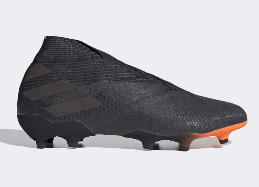 Adidas Nemeziz 19+ FG Dark Motion - Core Black / Core Black / Signal Orange #footballboots #adidasfootball #adidasfutbol