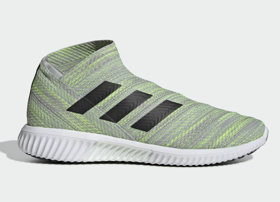 Adidas Nemeziz Tango 18.1 Trainers - Grey Two / Core Black / Solar Yellow #adidasfootball #adidassoccer #adidasfutbol