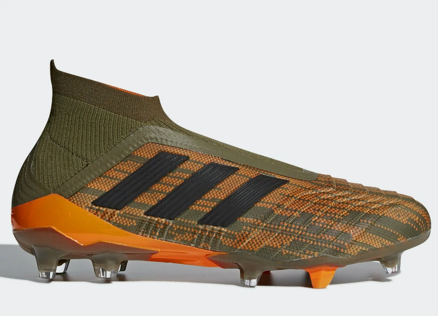 Adidas Predator 18+ Lone Hunter FG - Trace Olive / Core Black / Bright Orange