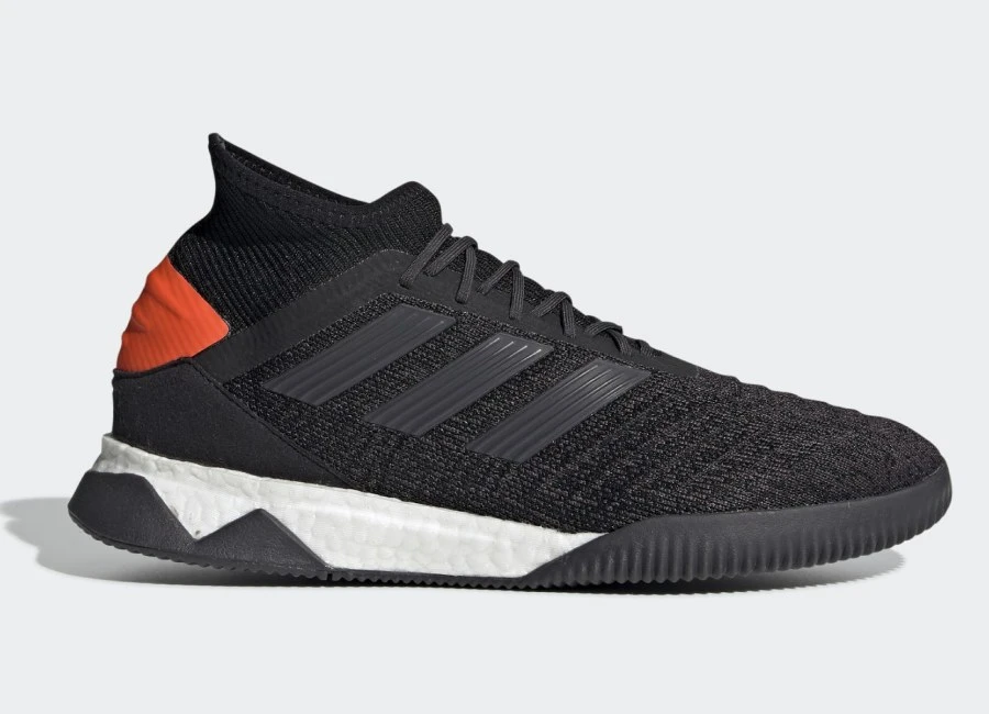 Adidas Predator 19.1 Trainers - Core Black / Utility Black / Solar Orange #adidasfootball #adidassoccer