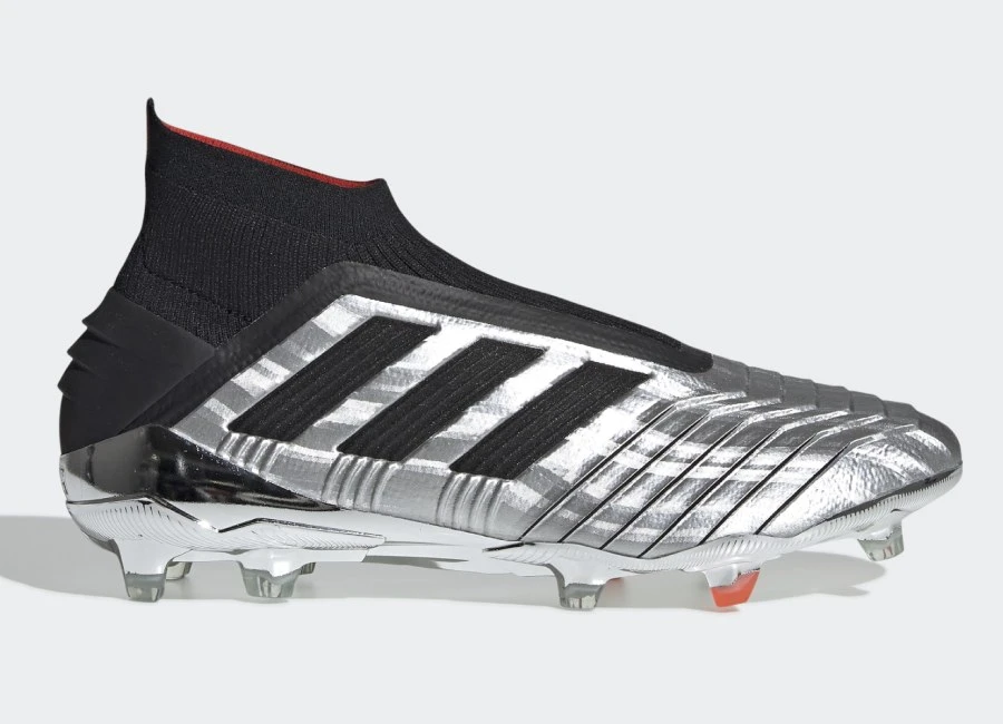 Adidas Predator 19+ FG 302 Redirect - Silver Met / Core Black / Hi-Res Red #Adidasfootball #Footballboots #Adidassoccer