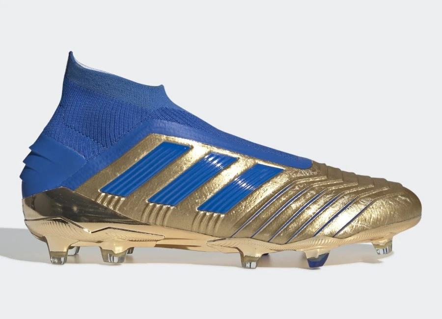 Adidas Predator 19+ FG Input Code - Gold Met / Football Blue / Cloud White #adidasfootball #footballboots #adidassoccer