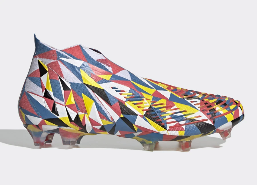 Adidas Predator Edge Geometric+ FG - Bright Blue / Team Yellow / Solar Red #adidasfootball #adidas #footballboots