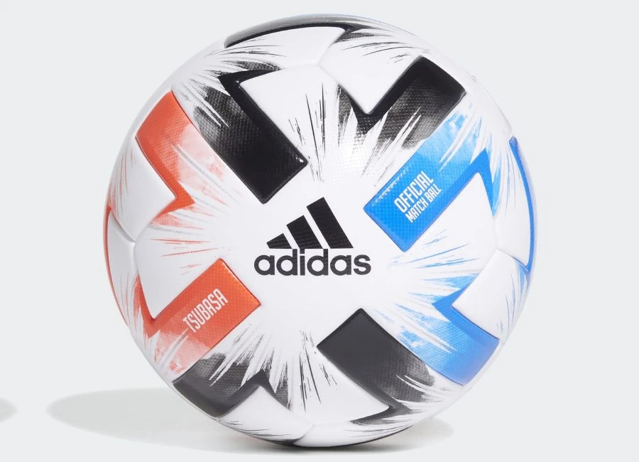 Adidas Tsubasa Pro Football - White / Solar Red / Glory Blue / Black #adidasfootball #AdidasTsubasa